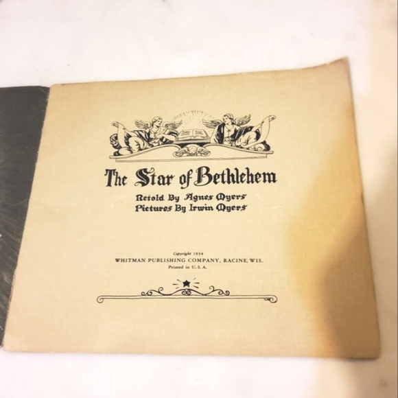 1934 Christmas Booklet The Star Of Bethlehem Book Vintage - Picture 7 of 16